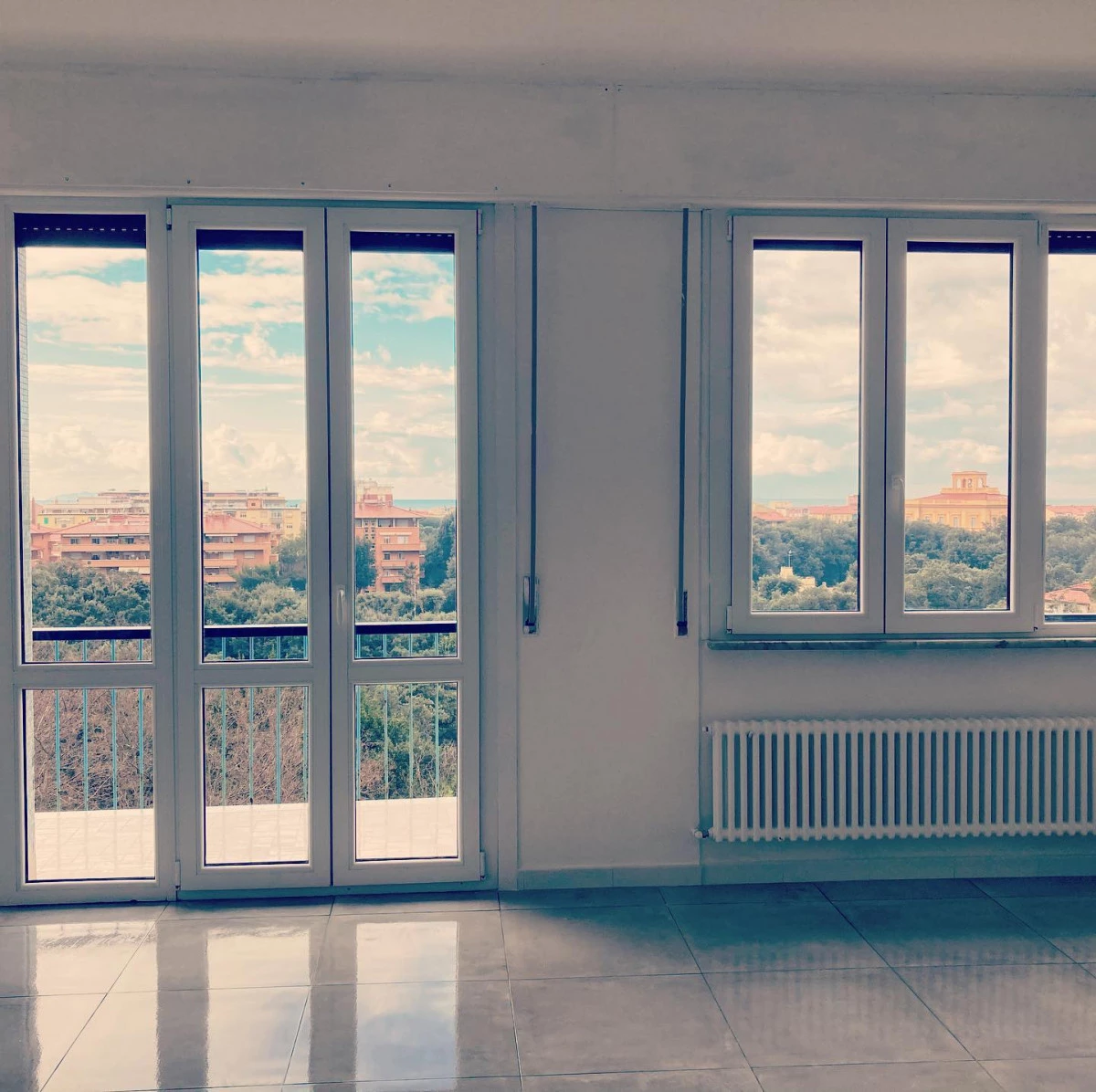 pulizia vetri e finestre appartamento luminoso